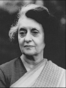 Indira Priyadarshini  Gandhi